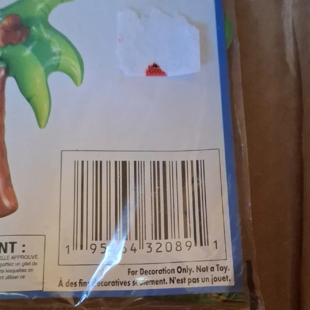 Inflatable Palm Tree Decor - Green & Brown
